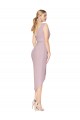 Outlet High Low One Shoulder Ruffles V-Neck Chiffon Wrap Prom Dress