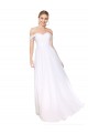 Outlet Off the Shoulder Long Full Length Chiffon Prom Dress