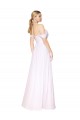 Outlet Off the Shoulder Long Full Length Chiffon Prom Dress