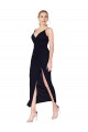 Outlet Chiffon High Neck Spaghetti Straps Short Cocktail Dress / Prom Dress
