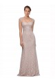 Outlet Sweetheart Neckline Cap Sleeves Lace Prom Dress with Twist