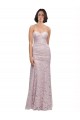 Outlet Floor Length Long Mermaid Lace Prom Dress with Low Back