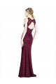 Outlet Long Lace Prom Dress with Peekaboo Bodice and Keyhole Back