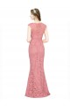 Outlet Sweetheart Mermaid Long Lace Prom Dress with Wide Straps
