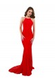 Outlet High Neck Long Lace Prom Dress with Open Back Straps