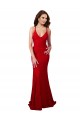 Outlet Low Back V-Neckline Floor Length Lace Prom Dress