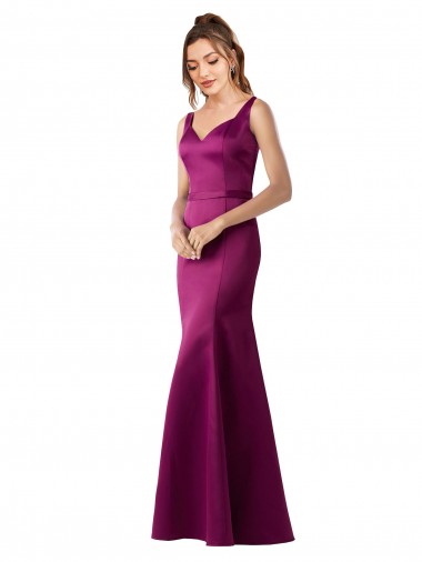 Outlet Fitted Sexy Open Back Satin Prom Dress with Floral Details