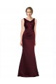 Outlet Figure Shaping Satin Prom Dress with Structured Pleats