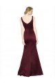 Outlet Figure Shaping Satin Prom Dress with Structured Pleats