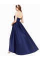 Outlet High Low Strapless Satin Prom Dress with Pockets