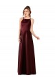 Outlet Sleek Satin Prom Dress with Pockets