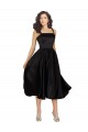Outlet Short Square Neck Satin Cocktail Prom Dress / Homecoming Dress with Beading