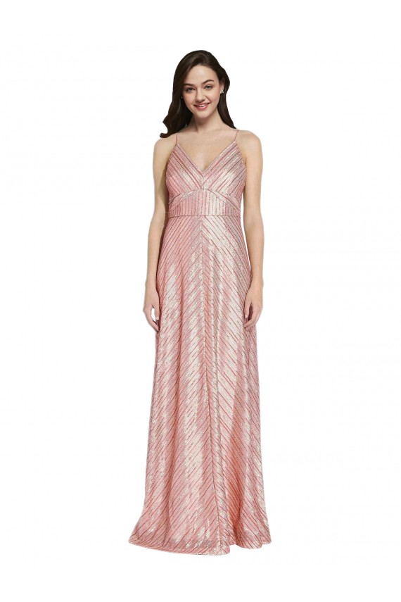 Outlet High Neck Low Back Sparkling Sequin Prom Dress