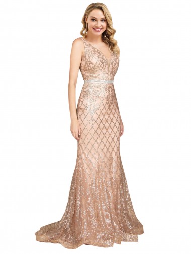 Outlet Sleek Long Mermaid Sparkling Sequin Prom Dress