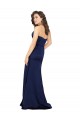 Outlet Floor Length Wrap Skirt Silky Satin Prom Dress