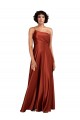 Outlet Sophisticated One Shoulder Silky Satin Prom Dress with Full Skirt