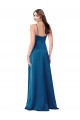 Outlet Cowl Neck Salky Satin Prom Dress