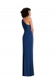 Outlet Grecian Inspired One Shoulder Twist Draped Maxi Spandex Prom Dress