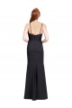Outlet Long Chiffon Prom Dress with Lace Bodice and Curved V-Neckline