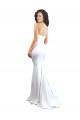 Outlet Sweetheart Strapless High Neck Long Crepe Prom Dress