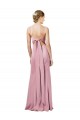 Outlet Fit and Flare Slim Crepe Prom Dress with Cutout Back