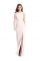 Outlet Diamond Cutout Back Trumpet Prom Dress with Front Slit