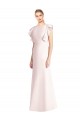 Outlet Ruffle Cap Sleeves Open Back Trumpet Prom Dress