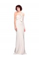 Outlet Strapless Crepe Fitted Prom Dress with Twist Bow