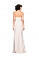 Outlet Strapless Crepe Fitted Prom Dress with Twist Bow