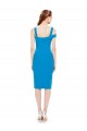 Outlet Sleeveless Crepe Cocktail Prom Dress / Homecoming Dress with Keyhole Off The Shoulder Detailing