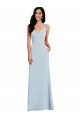 Outlet V Back Spaghetti Strap Maxi Prom Dress with Pockets