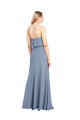 Outlet High Neck Sheath Sleeveless Stretch Crepe Prom Dress