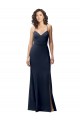 Outlet Sweetheart Fit and Flare Stretch Crepe Prom Dress with Side Slit and Strappy Back