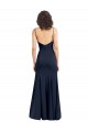 Outlet Fit and Flare Scoop Neck Long Sleeveless Stretch Crepe Prom Dress