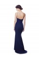 Outlet Deep V-Neck Spaghetti Straps Mermaid Crepe Prom Dress
