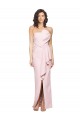 Outlet Strapless Long Full Length Ruffles Low Back Crepe Prom Dress