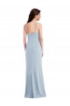 Outlet Flattering Trumpet Maxi Crepe Prom Dress with Front Slit