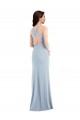 Outlet Criss Cross Cutout Back Maxi Prom Dress with Front Slit
