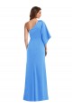 Outlet One Shoulder Bell Sleeves Trumpet Prom Dress