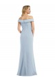 Outlet Off the Shoulder Tuxedo Maxi Prom Dress with Front Slit