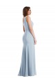 Outlet Bold One Shoulder Trumpet Maxi Crepe Prom Dress