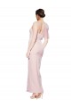 Outlet One Shoulder Tulle Overlay Sweetheart Neckline Long Crepe Prom Dress with Thigh Split