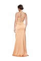 Outlet One Shoulder Ruched Stretch Satin Prom Dress with Thigh High Split