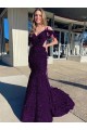 Outlet Cold Shoulder Sleeveless Long Court Train Velvet Sequin Prom Dress